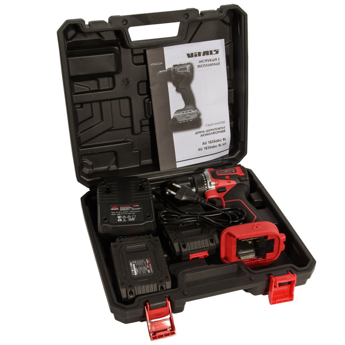 Купить Дрель-шуруповерт аккумуляторная Vitals Master AU 1835abc BL kit. Официальный магазин Vitals Ukraine Украина, фирменная гарантия с доставкой по Украине