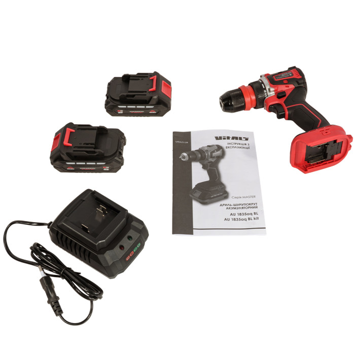 Купить Дрель-шуруповерт аккумуляторная Vitals Master AU 1835aq BL kit. Официальный магазин Vitals Ukraine Украина, фирменная гарантия с доставкой по Украине