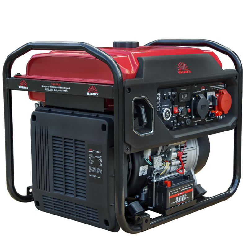 Купить Генератор бензиновый инверторный Vitals IG 10.0bat dual power + ATS. Официальный магазин Vitals Ukraine Украина, фирменная гарантия с доставкой по Украине