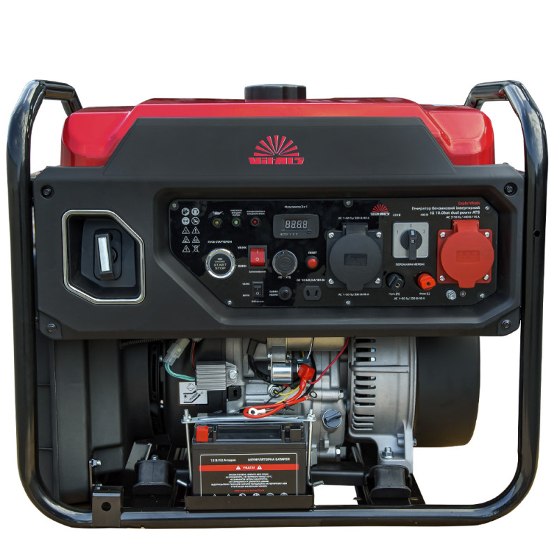 Купить Генератор бензиновый инверторный Vitals IG 10.0bat dual power + ATS. Официальный магазин Vitals Ukraine Украина, фирменная гарантия с доставкой по Украине