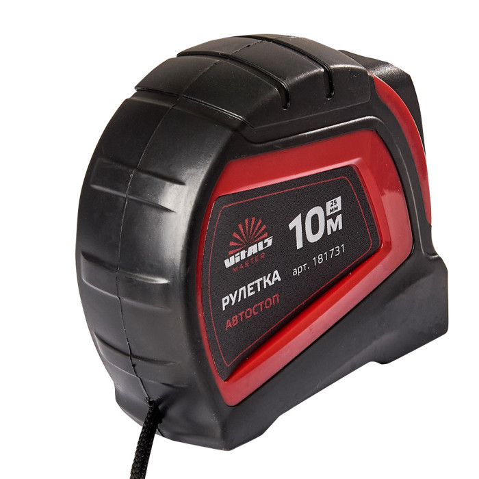 Купити Рулетка 10 м × 25 мм автостоп Vitals Master. Офіційний магазин Віталс Україна, фірмова гарантія з доставкою по Украіні