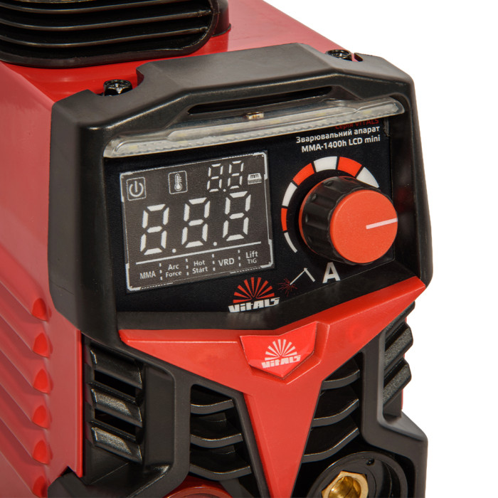 Купити Зварювальний апарат Vitals MMA-1400h LCD mini. Офіційний магазин Віталс Україна, фірмова гарантія з доставкою по Украіні