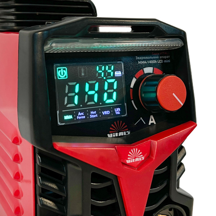 Купити Зварювальний апарат Vitals MMA-1400h LCD mini. Офіційний магазин Віталс Україна, фірмова гарантія з доставкою по Украіні